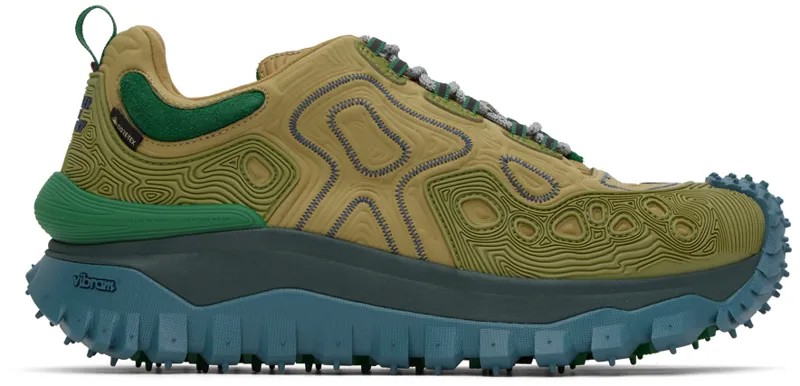 Зеленые кроссовки Moncler x Salehe Bembury Trailgrip Grain Moncler Genius