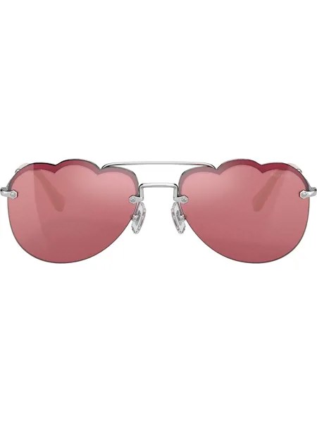 Miu Miu Eyewear солнцезащитные очки-авиаторы Cloud