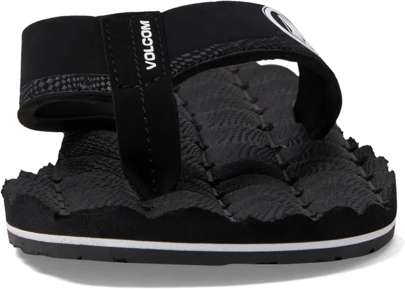Шлепанцы Recliner Sandals Volcom, цвет Black/White