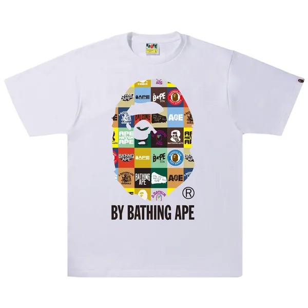 Классическая футболка с логотипом BAPE, цвет Белый