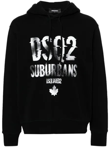 Dsquared2 худи с логотипом, черный