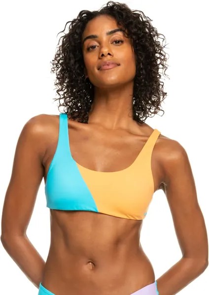 Купальный топ Roxy Color-Block Party Bralette Separate Top, цвет Bachelor Button