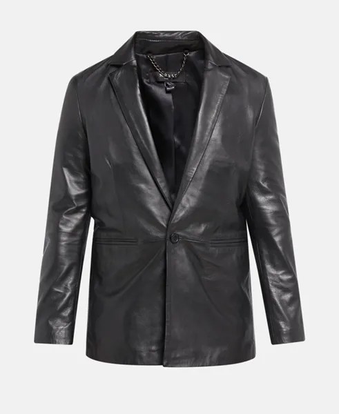 Кожаный пиджак Muubaa, черный
