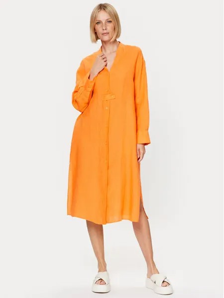 Платье-рубашка стандартного кроя Seidensticker, оранжевый