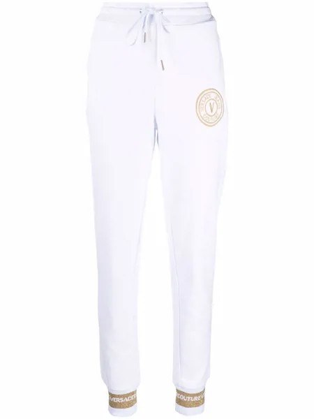 Versace Jeans Couture спортивные брюки с вышитым логотипом