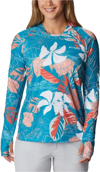 Худи Columbia Super Tidal Tee Hoodie, цвет Ocean Teal Tropamix Fish
