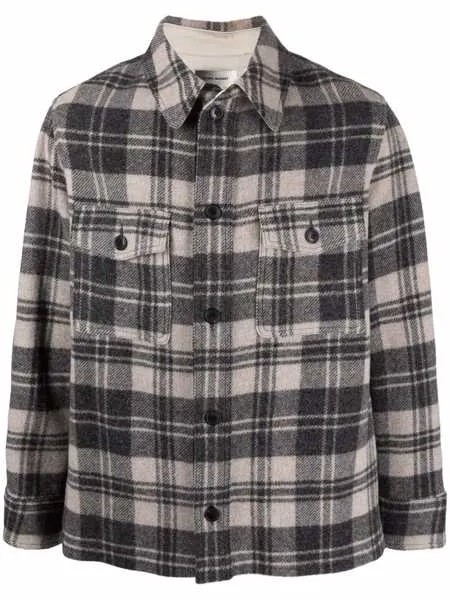 Isabel Marant Gervon checked shirt jacket