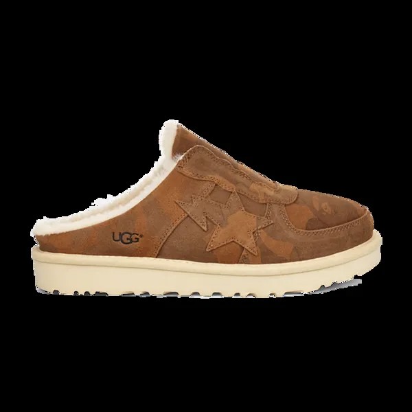 Слипоны A Bathing Ape x Tasman Ugg, коричневый