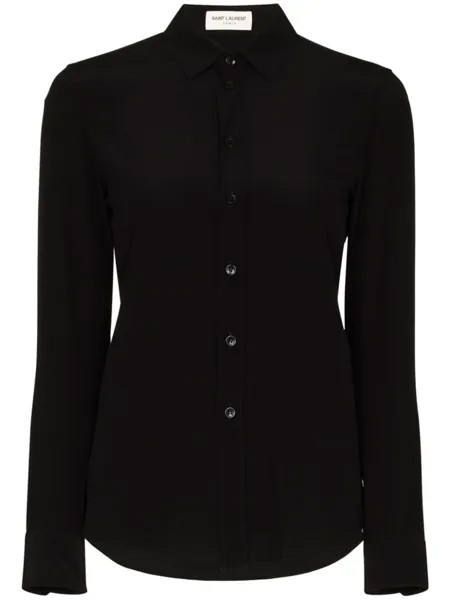 Saint Laurent рубашка на пуговицах, черный