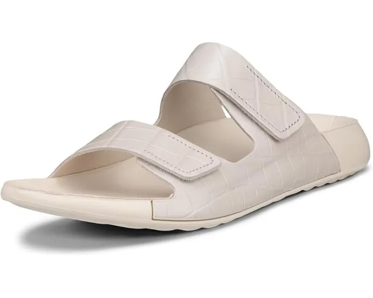 Сандалии ECCO Cozmo Two Band Luxery Slide, цвет Limestone/Limestone