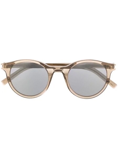 Saint Laurent Eyewear солнцезащитные очки SL342 в круглой оправе
