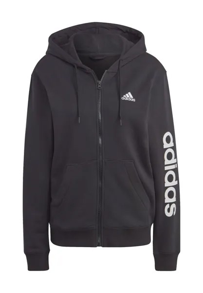 Куртка Suet, капюшон, логотип, для женщин adidas, цвет Black White