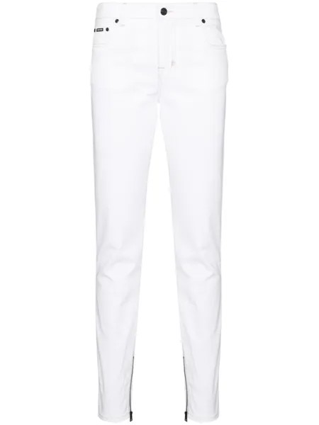 TOM FORD джинсы скинни с молниями, белый