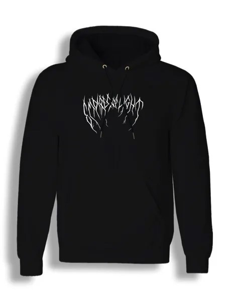 Худи унисекс СувенирShop Dark Forest/Металл/Рок 14 черное M