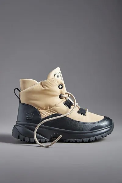 Ботинки UGG Yose Puffer походные на шнуровке, бежевый/черный