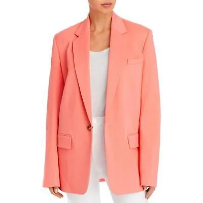 Женский розовый тканый пиджак на одной пуговице ALC Dakota для офиса 4 BHFO 5691