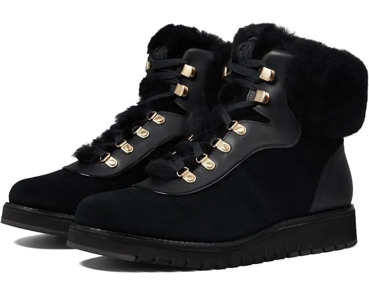 Ботинки Cole Haan Zerogrand Explore Upstate Hiker Water Proof, цвет Black/Shearling/Black Water Proof