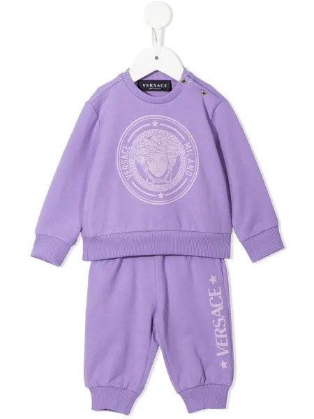 Versace Kids спортивный костюм с принтом Medusa