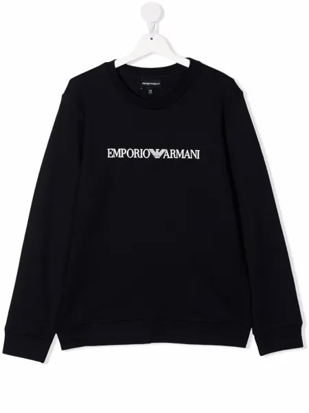 Emporio Armani Kids толстовка с логотипом