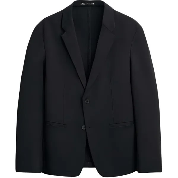 Деловой костюм мужской черный Zara, черный