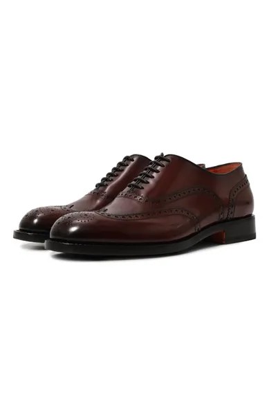 Кожаные оксфорды Santoni