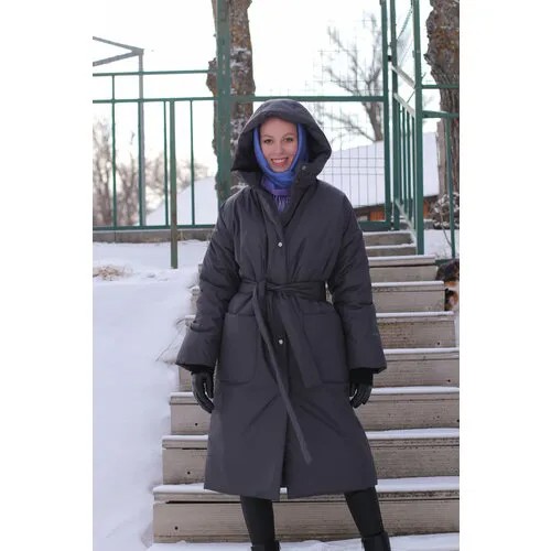 Пуховик , размер XL, графит