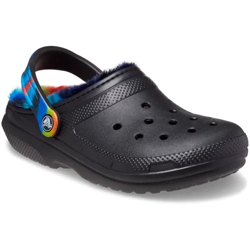 Сабо Crocs, размер M4 US, черный, мультиколор