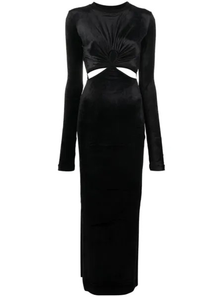 Nensi Dojaka cut-out  maxi dress, черный