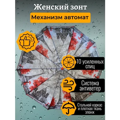 Мини-зонт Sponsa, серый