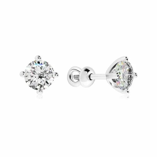 Серьги пусеты VALTERA, серебро, 925 проба, , серебристый