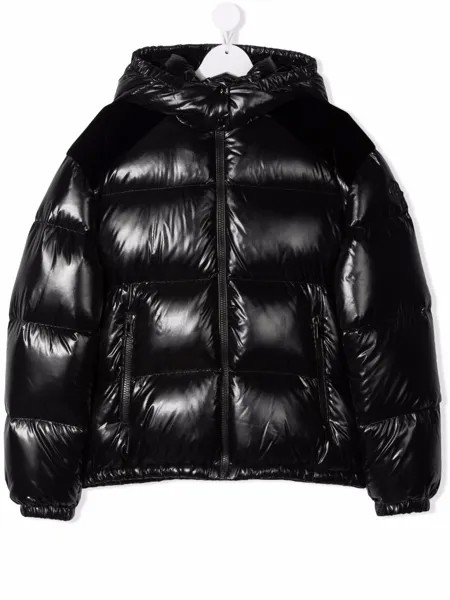 Moncler Enfant пуховик Chouelle с логотипом