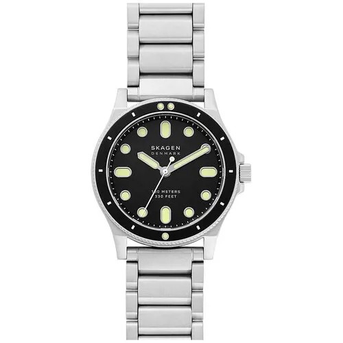 Наручные часы SKAGEN Fisk SKW6666, серебряный, черный