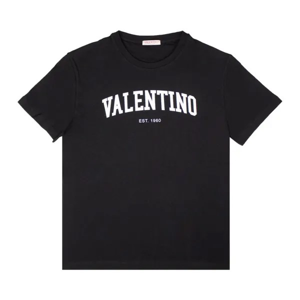 Футболка Valentino Logo Detail 'Black', черный