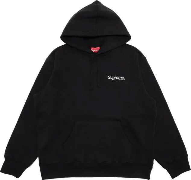 Толстовка Supreme Worldwide Hooded Sweatshirt 'Black', черный