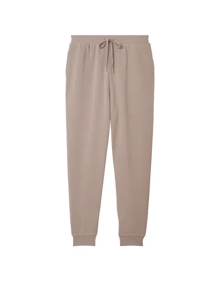 Джоггеры Victoria's Secret Cotton Fleece High-Rise, бежевый