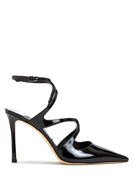 Черные кожаные туфли на высоком каблуке azia Jimmy Choo