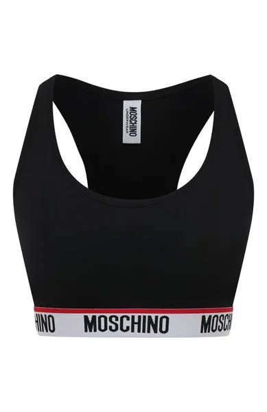 Хлопковый бра-топ Moschino