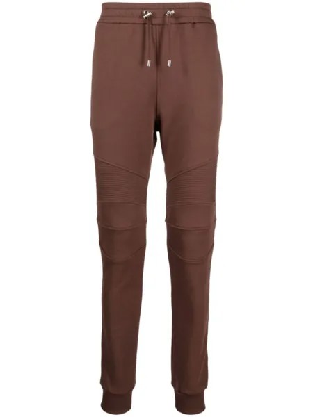 Balmain спортивные брюки с логотипом, коричневый