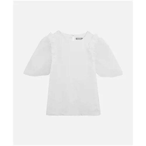 Школьная блуза Gulliver, размер 140, белый