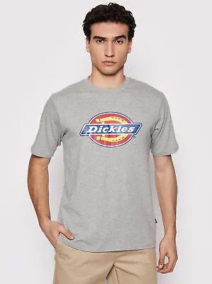 Dickies Icon Logo SS Lifestyle Футболка мужская серая меланжевая повседневная спортивная футболка