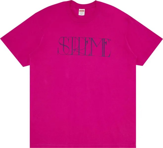 Футболка Supreme Trademark Tee 'Magenta', розовый