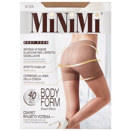 Колготки MiNiMi Body Form 40 den, размер 4-L, caramello (бежевый)