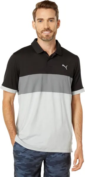 Поло Puma Cloudspun Highway Polo, цвет Puma Black/High-Rise