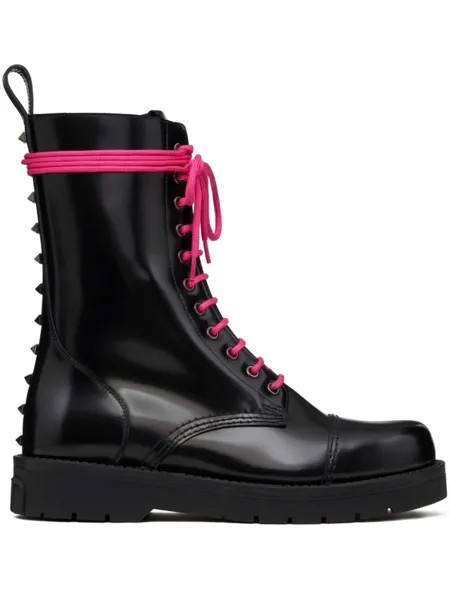 Valentino Garavani ботинки Untitled в стиле милитари, черный