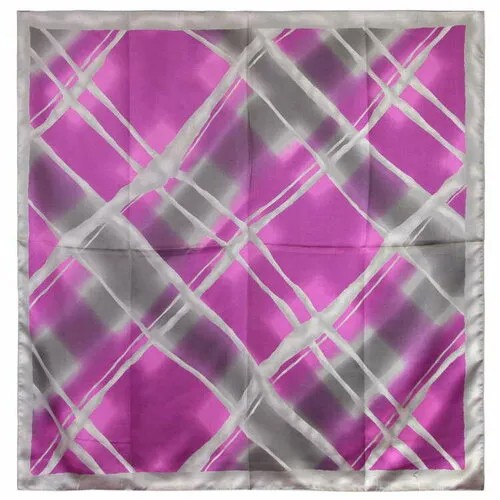 Платок Roby Foulards,90х90 см, фиолетовый