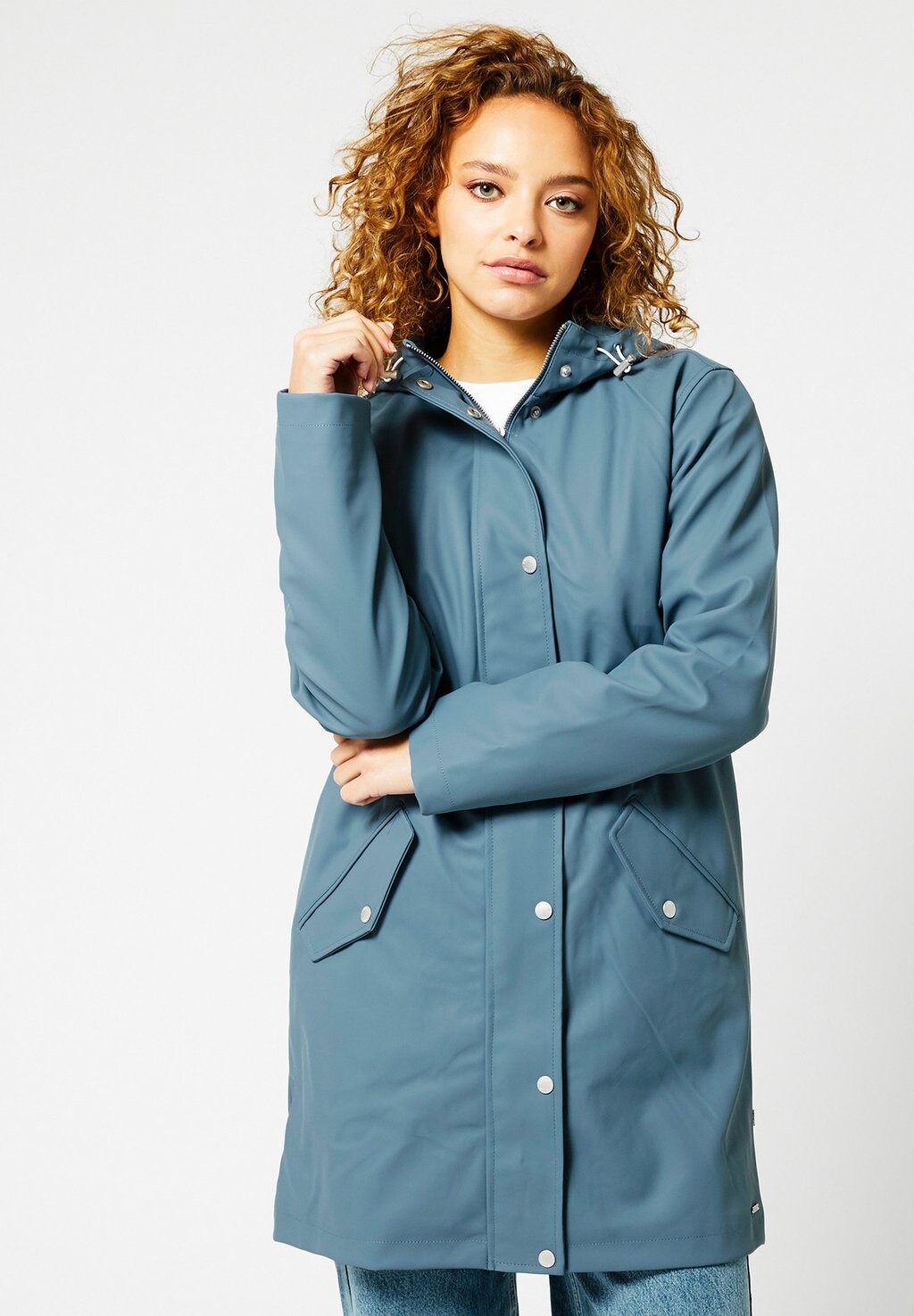 Парка America Today JANICE RAINCOAT, цвет French Blue