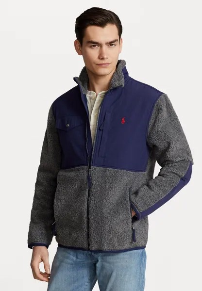 Ветровка Polo Ralph Lauren ДЛИННЫЙ РУКАВ НА МОЛНИИ НА ПОЛНОЙ МОЛНИИ, цвет barclay heather/newport navy