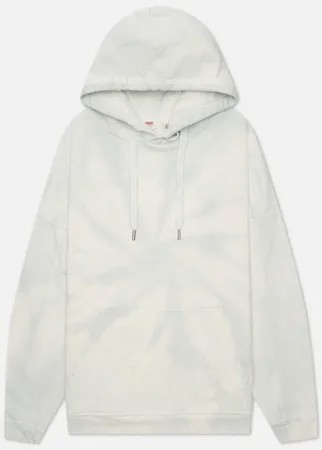Женская толстовка Levi's Rider Tie-Dye Hoodie, цвет голубой, размер S