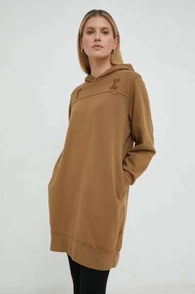 Хлопковое платье G-Star Raw, бежевый