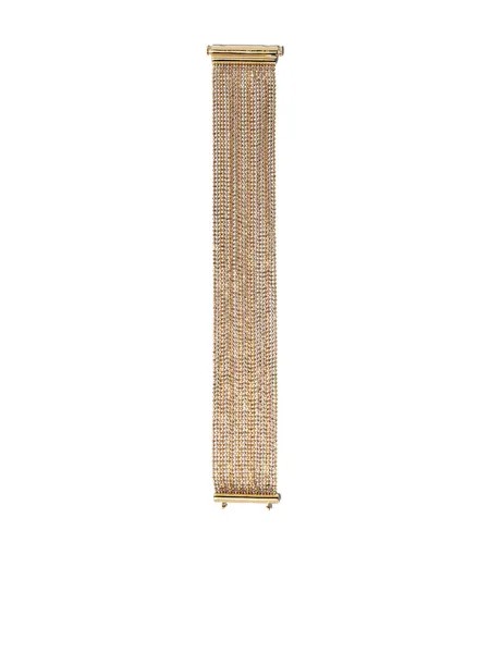 Carolina Bucci плетеный браслет с бусинами из розового, белого и желтого золота